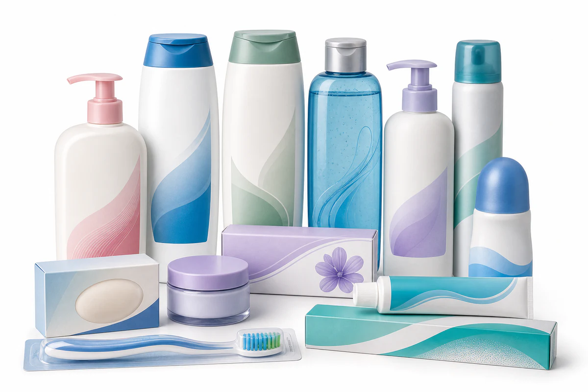 Assorted personal-care and toiletry products